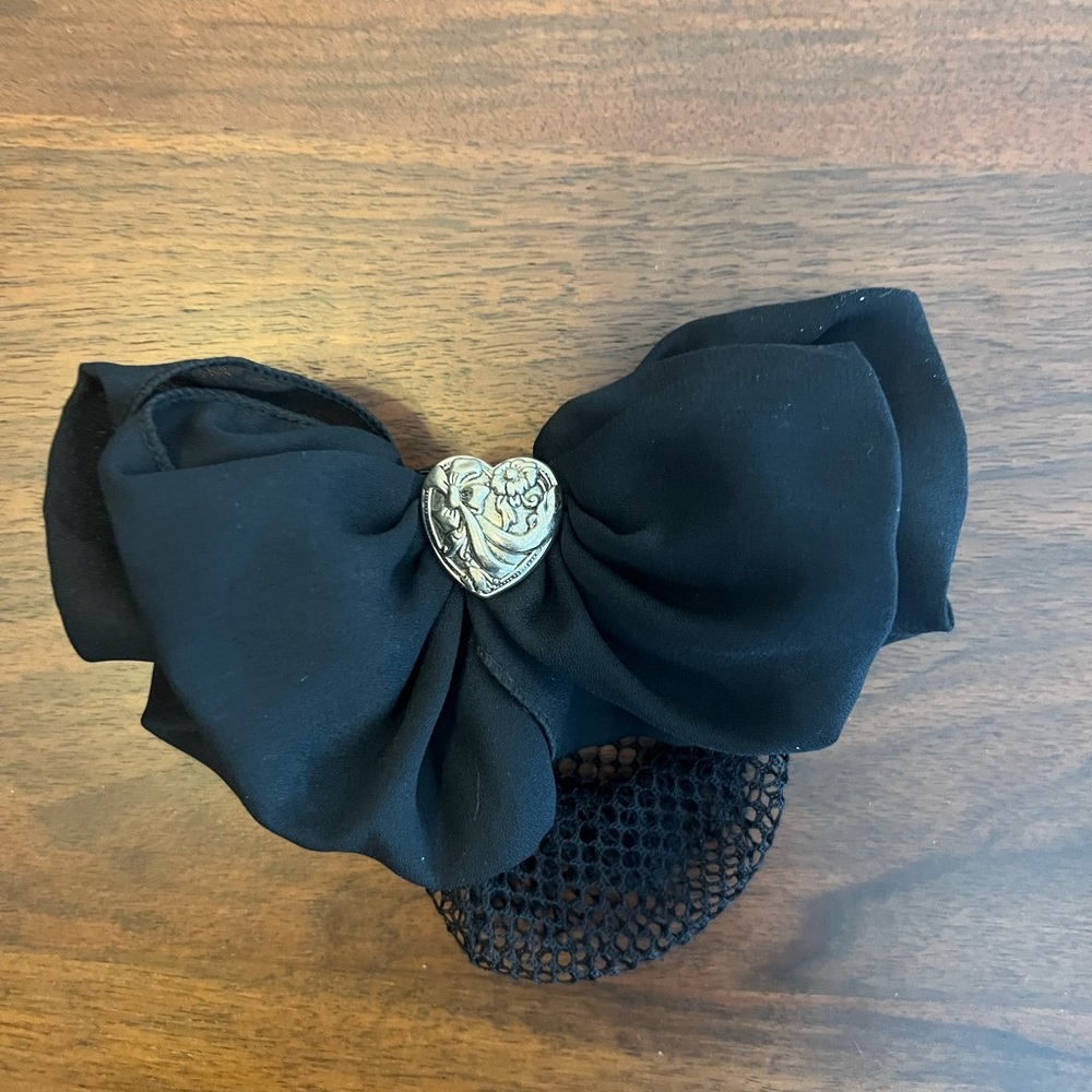 Equestrian Hair Show Net with Bow | Black